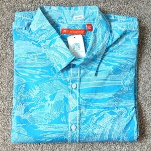 New With Tags‎ Tori Richard Oasis Long Sleeve Pacific Blue Button Down Shirt